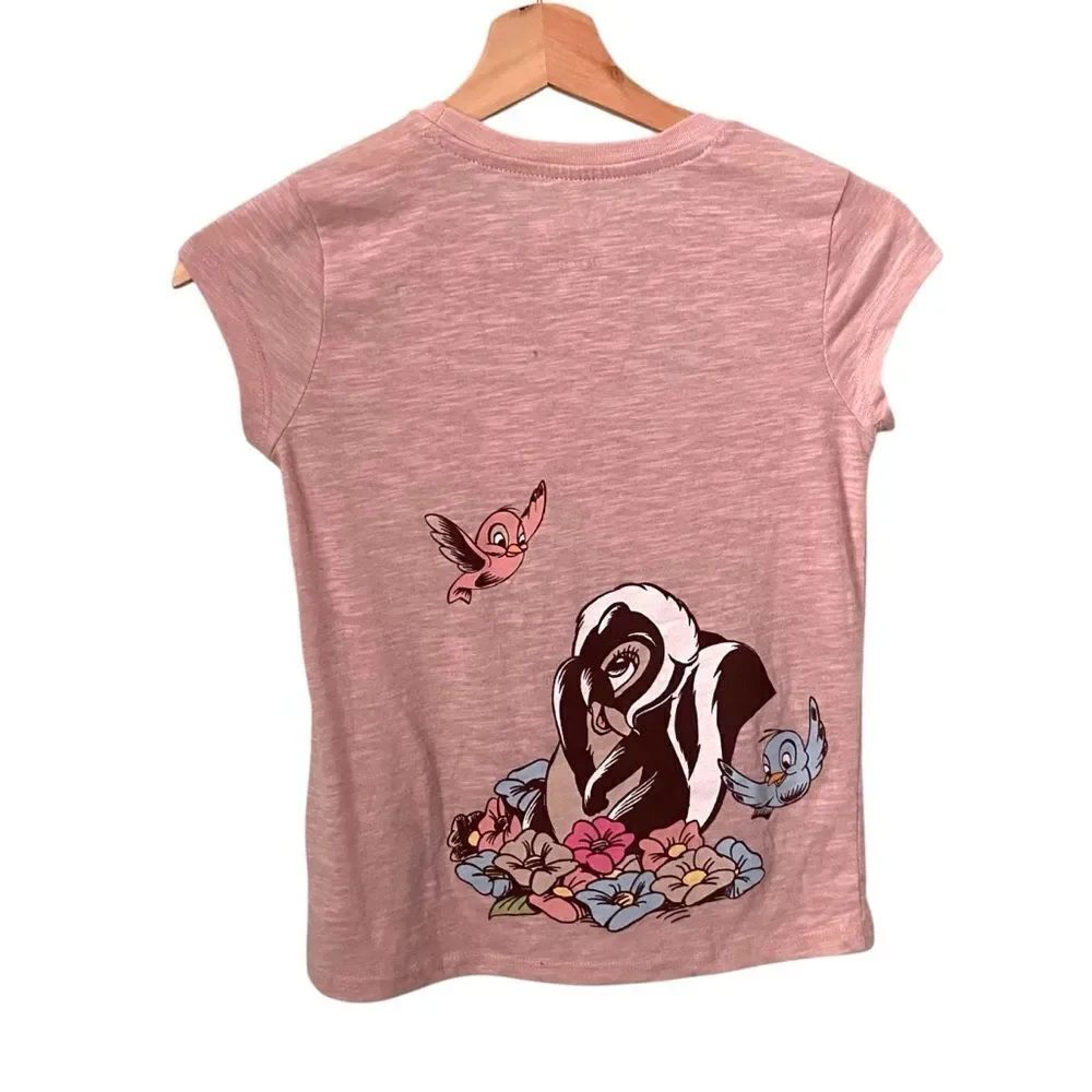 Disney Bambi Kids T-Shirt - Pink in Size Medium (7/8)